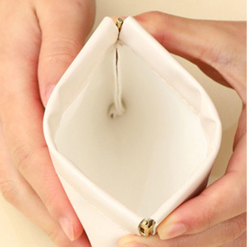 Letter Mini Self-closing Coin Purse Spring Bag Small Sunglasses Bag Holder  Outdoor