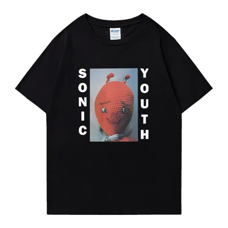 

Hot sale Sonic Youth T shirt Crew Neck Oversized Men Women streetwear 100% Cotton short sleeve t-shirts Unisex Funny Summer T... S разноцветный