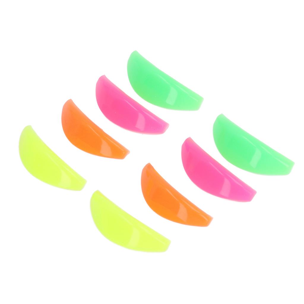 4 Pairs Eyelash Lift Shield Mixed Color Reusable Soft Eyelash Perming Curler for Beauty Salon