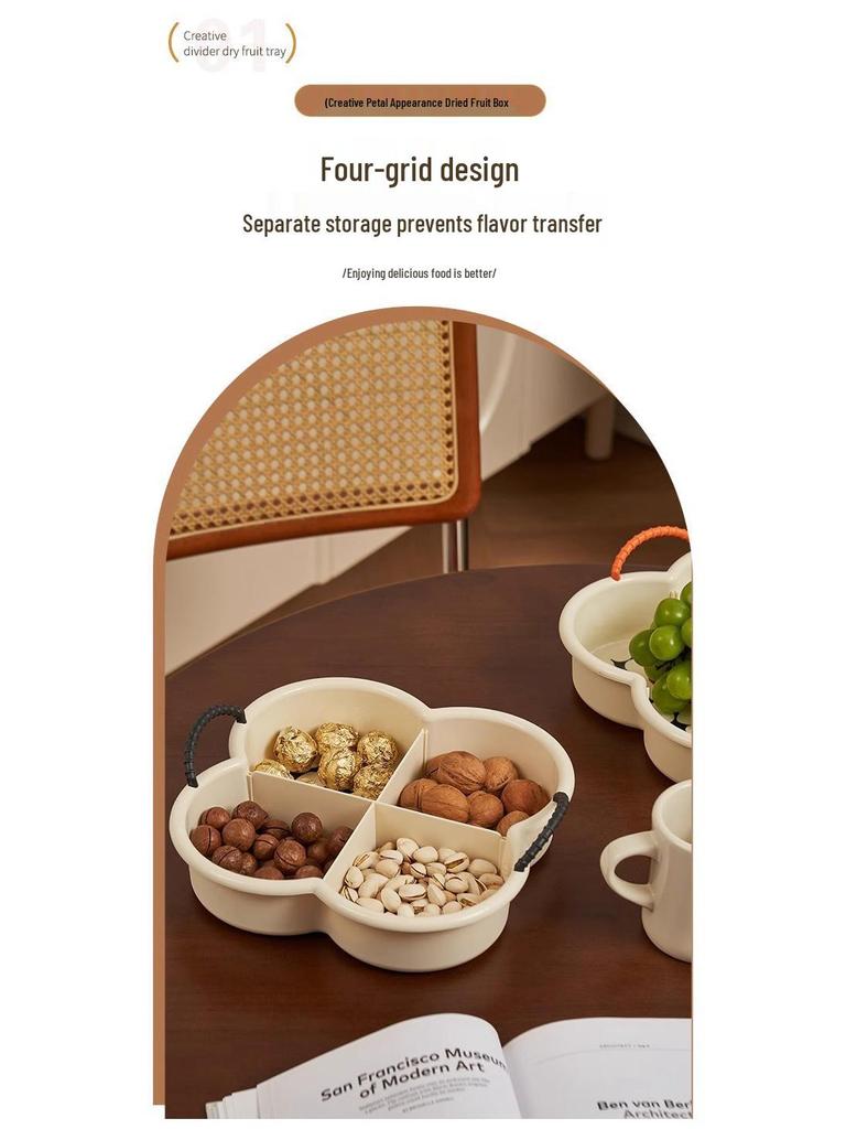 Elegantní talíř na ovoce a svačinu pro konferenční stolek v obývacím pokoji