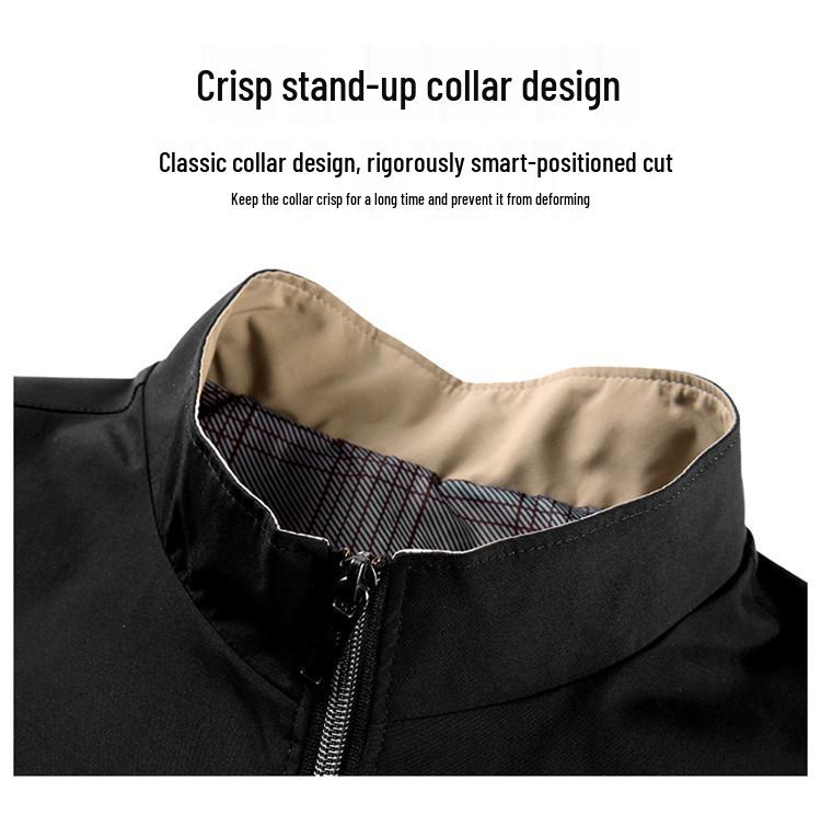 Herbst 2025 Herren Business Casual Jacke mit Stehkragen