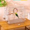 Transparent Bird Cage Easy Interaction Parrot Cage Household Large Space Ornamental Cage Large Villa Bird House Viewing Nest