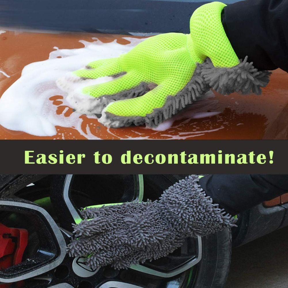 Anti-Scratch Cleaning Brush Soft Cleaning Glove Multifunction Washing Mitt  Car Wash
