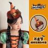 Halloween Witch Hat Headband Kids Adults Costume Accessory With LED Light Decorative Hair Clip