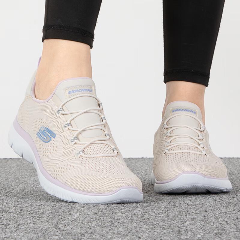 Skechers Women's 149523-NTPR Athletic Lifestyle Walking Shoes