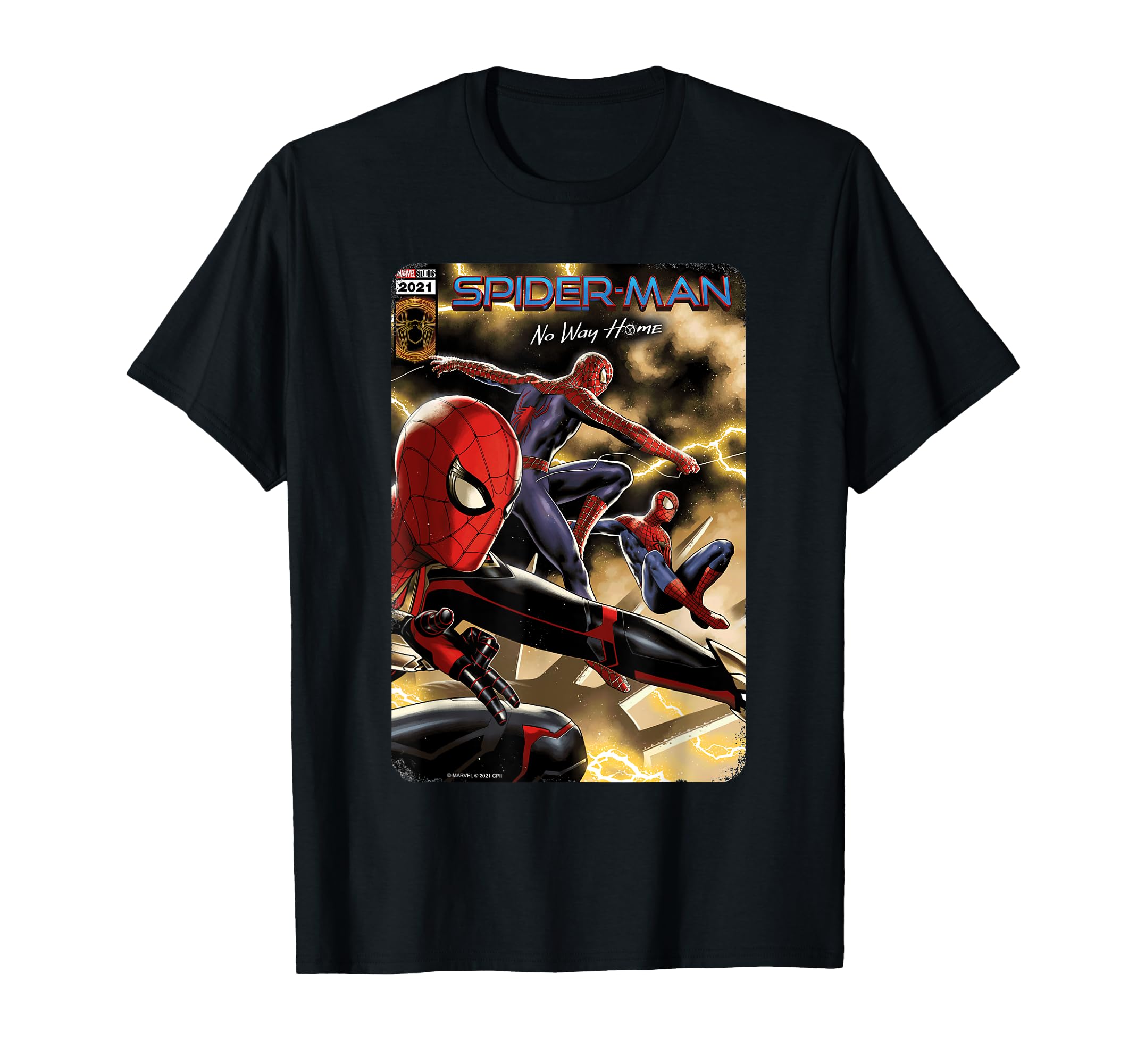 

Marvel No Way Home Comic Cover Spider-Man Spider-Man T-Shirt чёрный