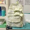 Schoolbag Japanese and Korean niche bow design student schoolbag ins small wind fresh high value backpack women commuter backpack