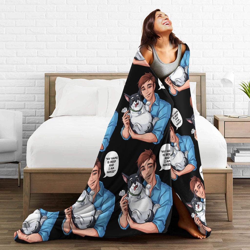 Dispatch Game Character Super Soft Blanket Boy Girl Plush Throw Blanket Fluffy Home Decor Flannel Bedspread Sofa Bed Cover
