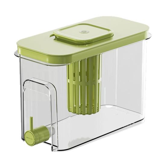 4L Drink Dispenser with Faucet Gallon Water Container for Fridge Ice Tea Pitcher