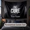 Custom Name Text Tapestry,The Cure Decorative Wall Hanging, Background Tapestry For Home Bedroom