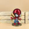 Q Version Bobblehead Hero Figures Set, Spider-Man Iron Man L Action Figure Model Desk Decor, 4-Pack Collectible Nodding Dolls