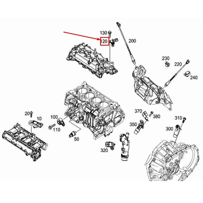 Schnell ansprechender Nockenwellensensor Einfache Installation Magnetische Messtechnik 6269051100 Universell für Benz-Fahrzeuge