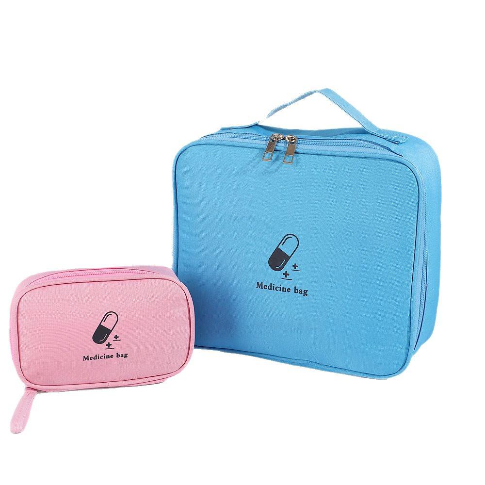 Large-Capacity Travel Medicine Organizer Bag: Portable Oxford Cloth Medical Storage
