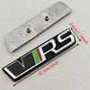 3D Metal RS Logo Emblem Car VRS Letters Front Grille Badge Sticker For Skoda VRS Octavia 1 2 3 Rapid Kodiaq Karoq Fabia Kamiq