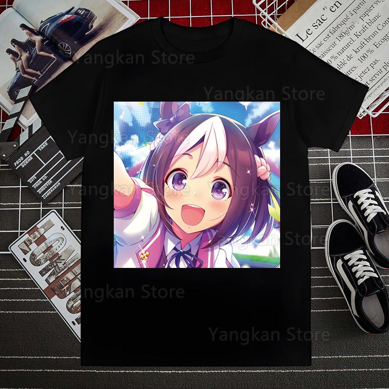 

Uma Musume Pretty Derby Umamusume Summer Fashion Shirt Graphic T Shirt Women Tops Base Oneck Tees Funny Girls Tshirt 4XL