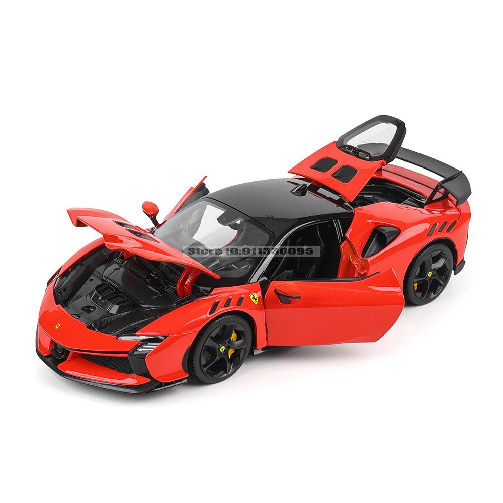 GCD2 Bburago 1:18 Ferrari SF90 XX Stradale 296GTB FXXK EVO SF90 SP1 MONZA racing model simulation car model alloy car toy collection