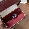 Isn'T The Style Of Light Luxury Cultivation Gemstone 6.0Mm Living Mouth Adjustable Advanced Sense Ring