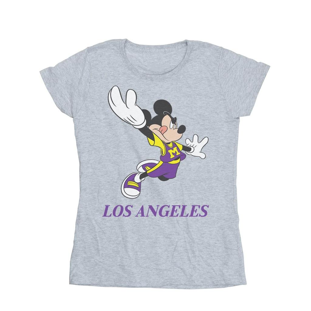 Disney Womens/Ladies Mickey Mouse Los Angeles Cotton T-Shirt