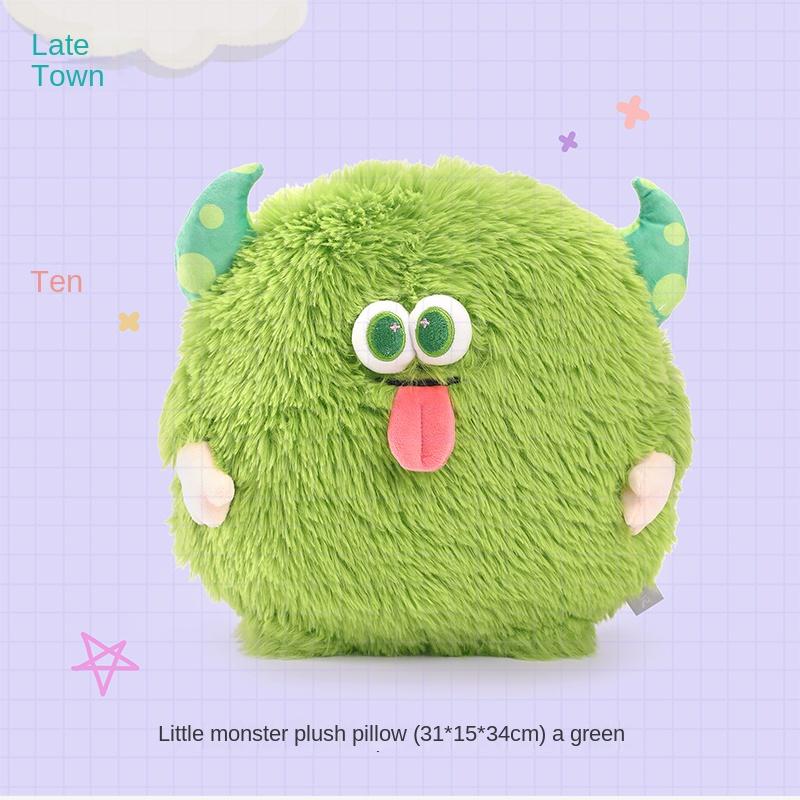

Кукла в виде милого животного из мультфильма, ПП-хлопок, утолщенный, мягкий и удобный, маленький монстр, плюшевое постельное белье, подушка для сна, большая