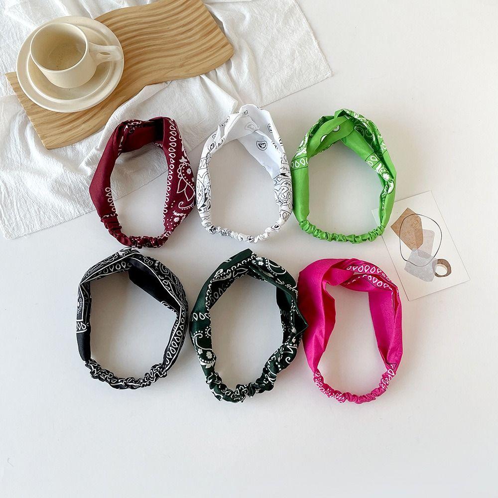 Cashew Print Cashew Nut Print Headband Ethnic Style Bandanas Elastic Headband Hiking