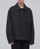 Musinsa Standard Cashmere Blend Oversized Minimal Blouson Jacket [Charcoal Grey]