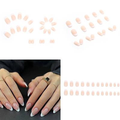 24 Stück natürliche, kurze, quadratische Glitzer-Design-glänzende künstliche Nägel, vollständige Abdeckung, künstliche Nägel, passend für Frauen und Mädchen, DIY-Maniküre
