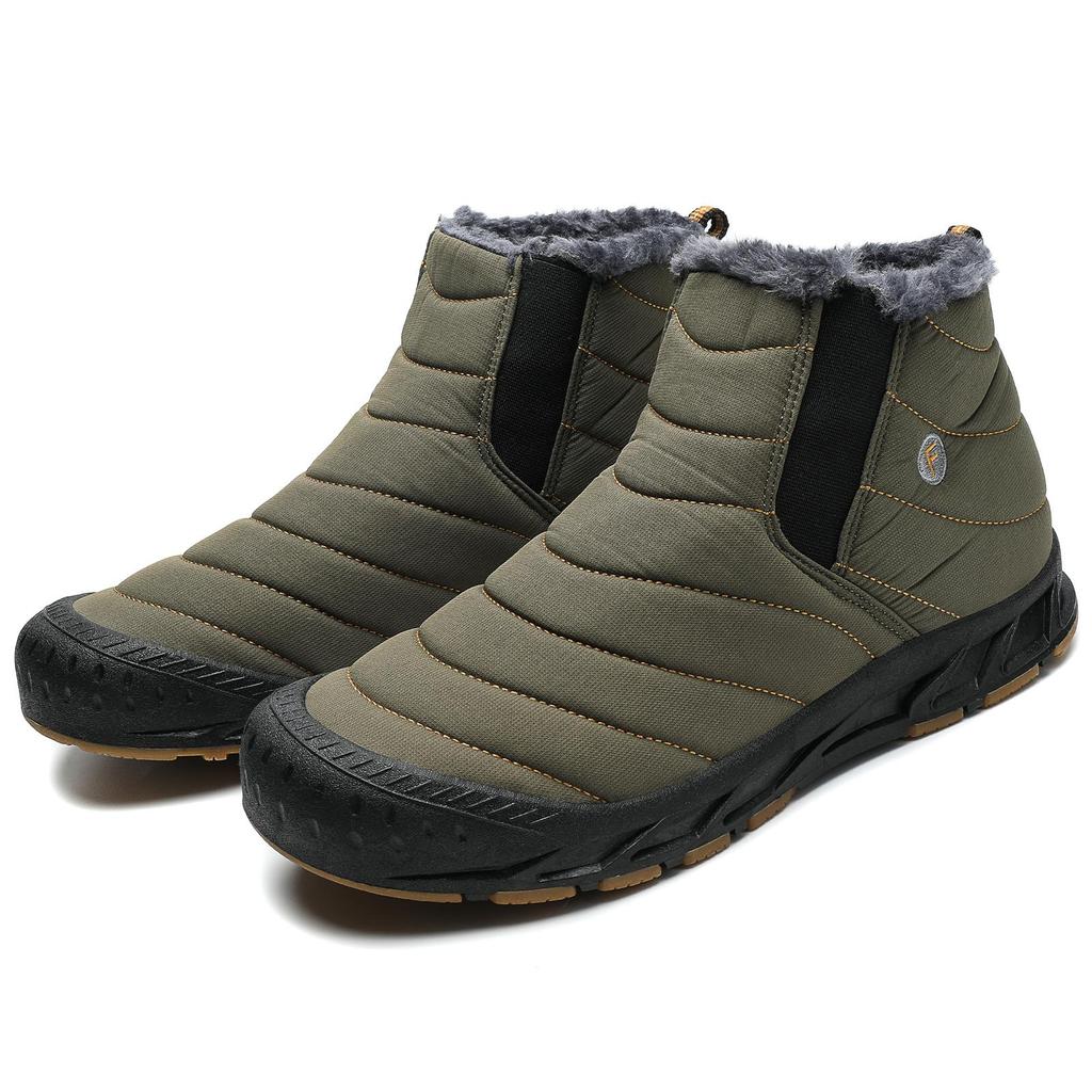Men Snow Boots Women Winter Cotton Shoes Super Warm Ankle Boots Waterproof Warm Plush Boots Footwear Plus Size 47 Outdoor High Top Warm Furry Sneakers