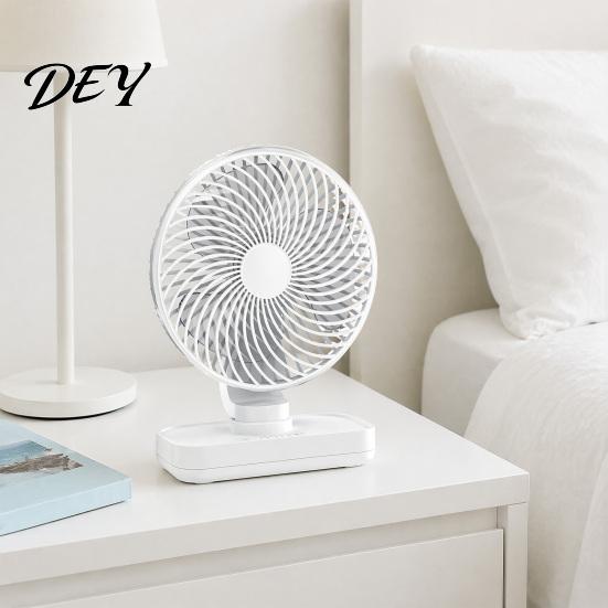 Portable Cooling Fan Desk Fan, Small Air Circulating 3 Speed Quiet Personal Electric for Office Adjustable Tilt Head Table Dorm Kitchen