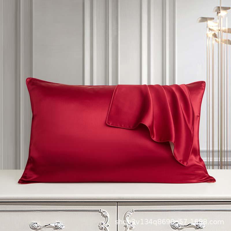 Federa in Seta di Gelso 25 Momme Versione AB, Copricuscino in Pura Seta, Colore Unito, Stile con Bordino, Disponibile Singola o in Coppia.