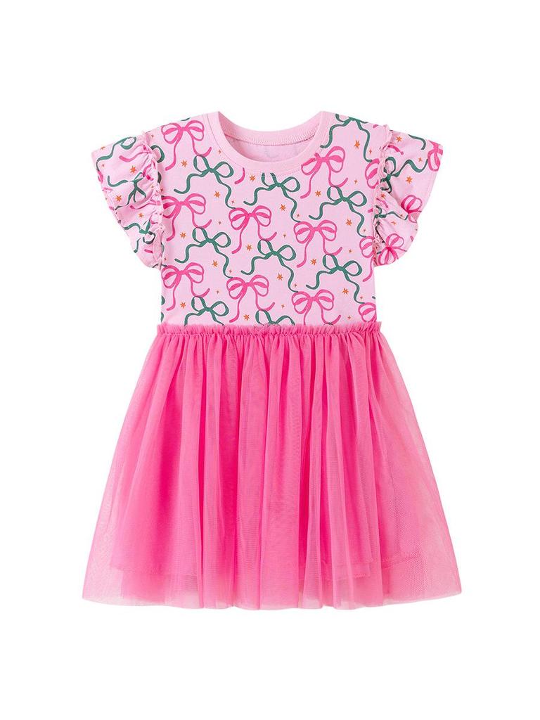 Little Maven Sommer-Netz-Mädchenkleid im europäischen und amerikanischen Stil