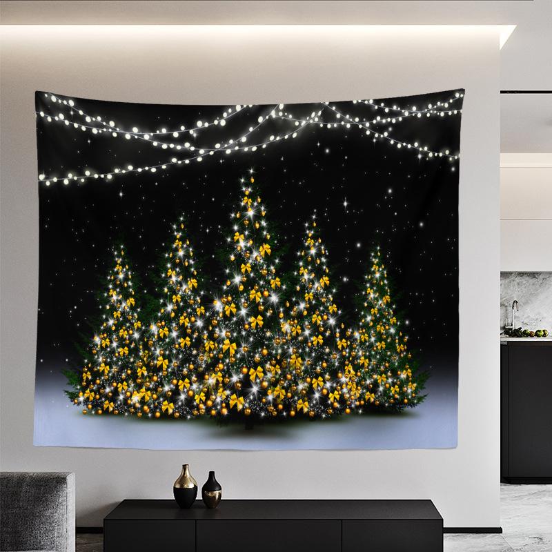 Weihnachtsteppich, europäische und amerikanische Weihnachts-Schlafzimmer-Raumaufteilung, Hintergrundtuch, Wandverkleidung