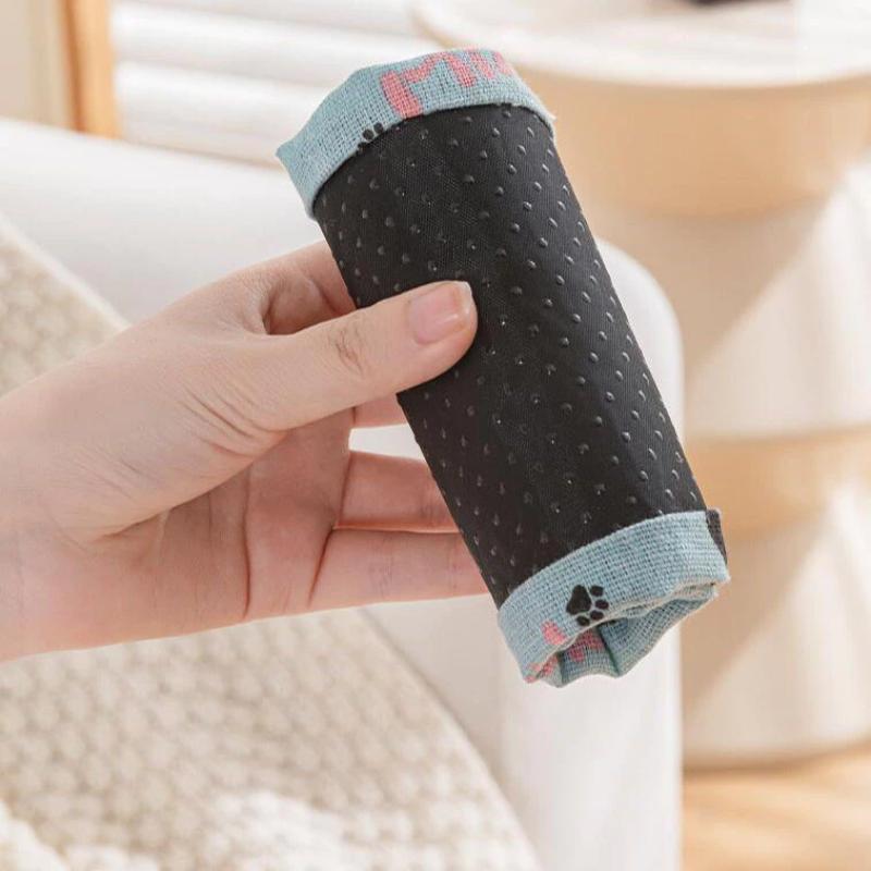 High Stretch Bunched Household Shoe Cover Washable Reusable Canvas Printed Foot Cover Room Non-Slip Cartoon Child Shoe Cover