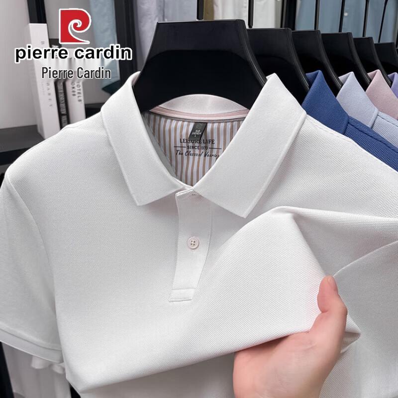 

Pierre Cardin Men s Summer Mercerized Cotton Short Sleeve Polo Shirt XL