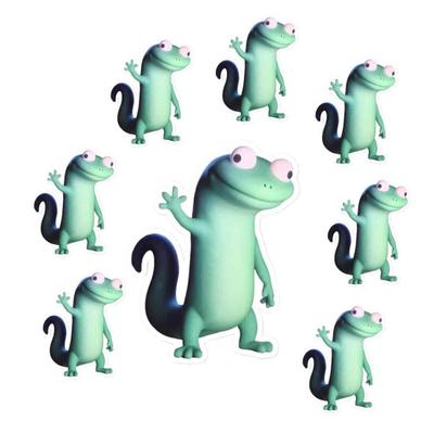 Aufkleber Niedlicher Gecko Vinyl Aufkleber Laptop Wasserflasche Autofenster