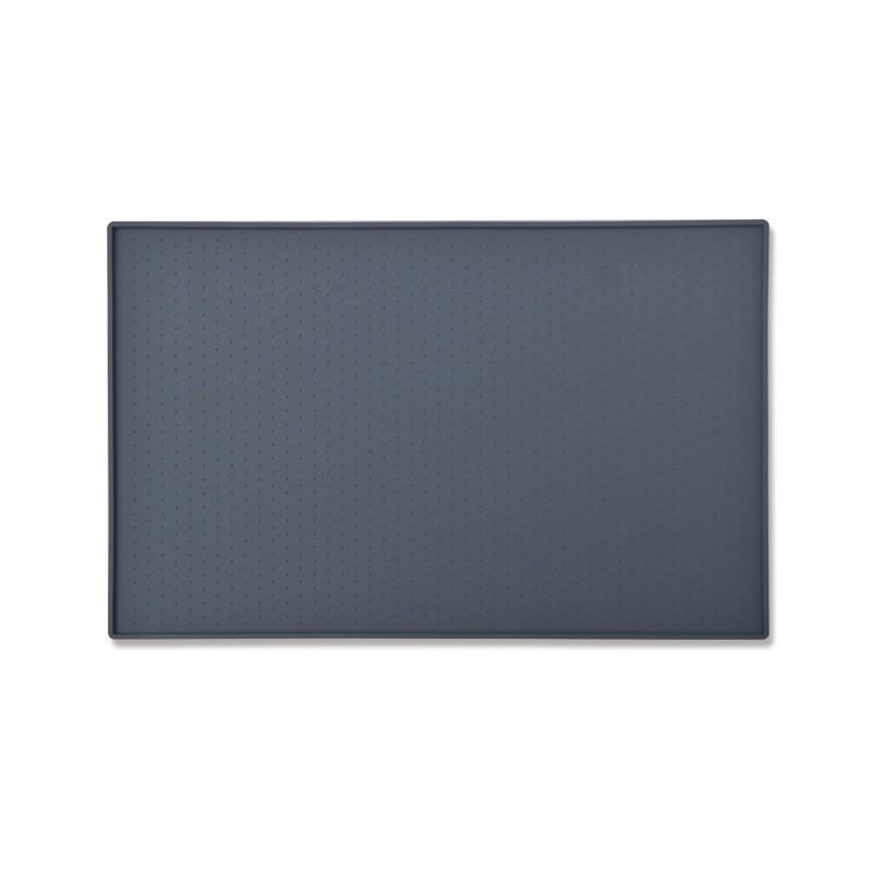 

Silicone Heat-Resistant Draining Mat for Kitchen and Bar серый