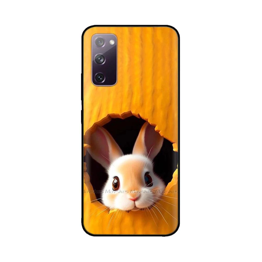 For Samsung Galaxy S20 FE Phone Case Cute Panda Funda Back Cover For Samsung S20 Ultra S20+ Liquid Silicone Protective Bumper