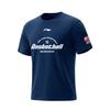 Li Ning More Than Bas Printed Breathable Sweat-Absorbing Round Neck Trendy Short Sleeve T-Shirt Unisex Tops Guangdong-Blue AHSVE61-3MORETHAN-BAS