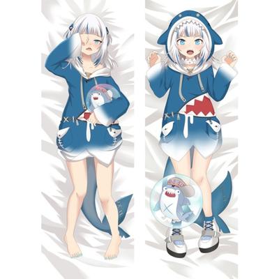 60x180cm Anime Hololive VTuber Gawr Gura Dakimakura Pillow Case Body Hugging Cushion Cover Bedding Decorate