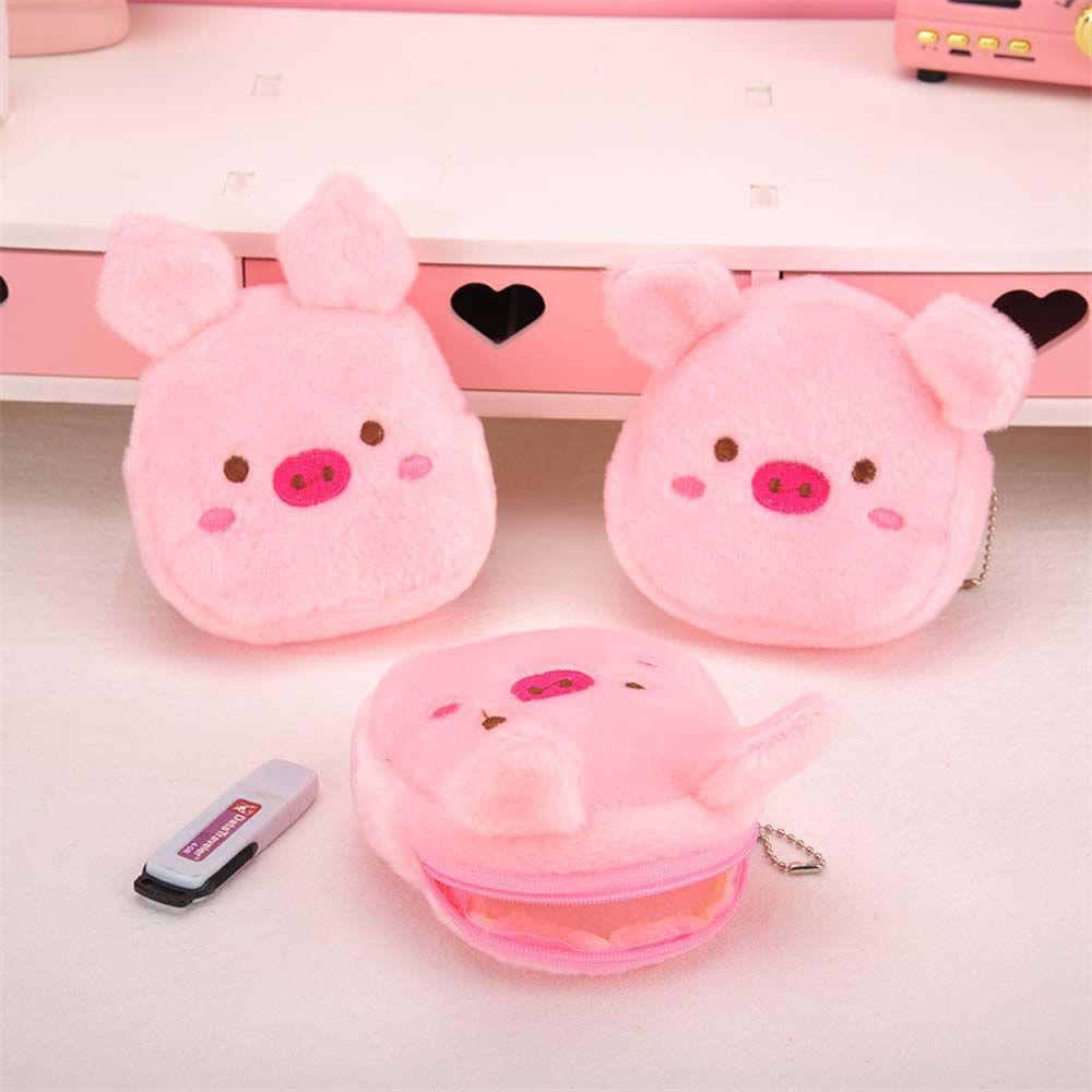 Chicken Pig For Girls Plush Women Coin Purse Zipper Purse Wallets Card Holder Korean Money Bag