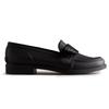 Hunter Refined Bow Penny Size 2A Women's Loafers, Black, 25.0 Cm,