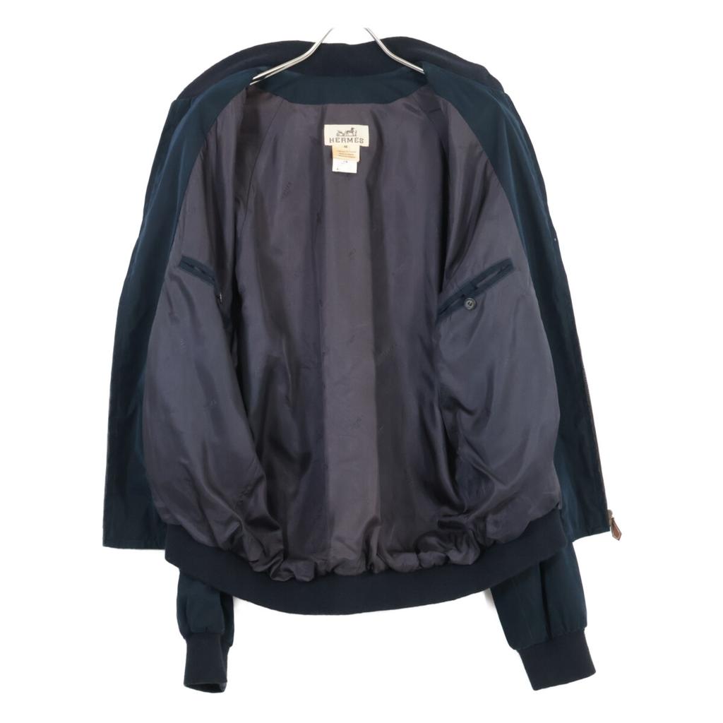 Hermes [Domestic Regular] Bomber MA-1 Jacket 48 NavyUsed