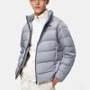 Li-Ning Solid Color Stand Collar Warm Down Jacket Men Outerwear Gray AYMT337-2
