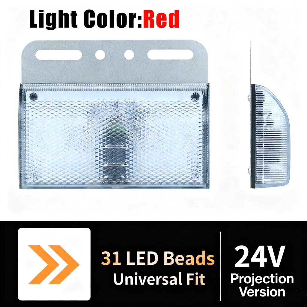 New LED Side Marker Lights Truck LED Side Marker Bulb DC 12V-24V Turn Singal Light Truck Accessorie for Trailer BUS Van Caravan