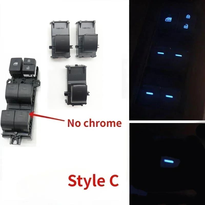 LHD LED Ice Blue Backlight Power Window Lifter Control Button Switch For Toyota RAV4 Corolla C-HR Yaris Karis Cross Levin Avalon