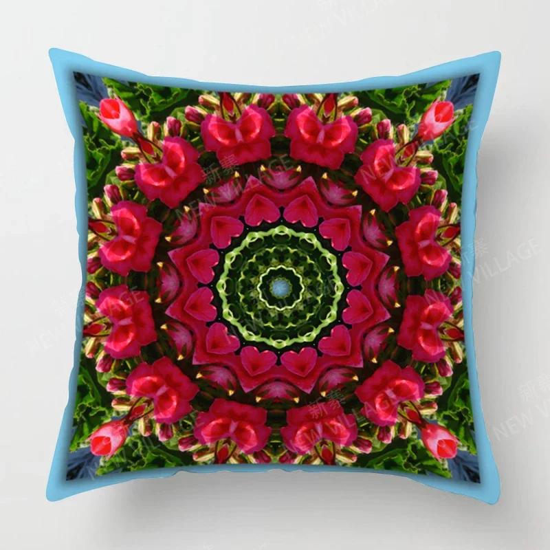 Fall Home Decor Autumn Living Room Throw Pillow Cover Sofa Boho Cushion Cover Mandala