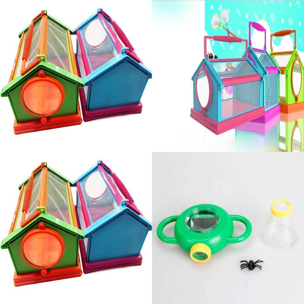 Дитячий набір для спостереження за комахами з ручною лупою та пластиковою кліткою для вивчення природи