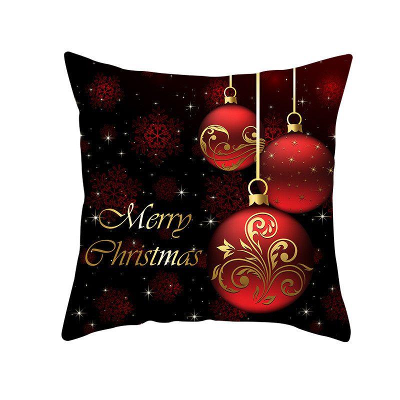 Luxurious Peach Skin Velvet Cushion Cover Featuring Santa Claus For Holiday Cheer