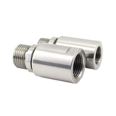 304 Stainless Steel Single Channel Connector 360° Rotating Universal Pneumatic Rotary Joint Male Thread Anti-Winding