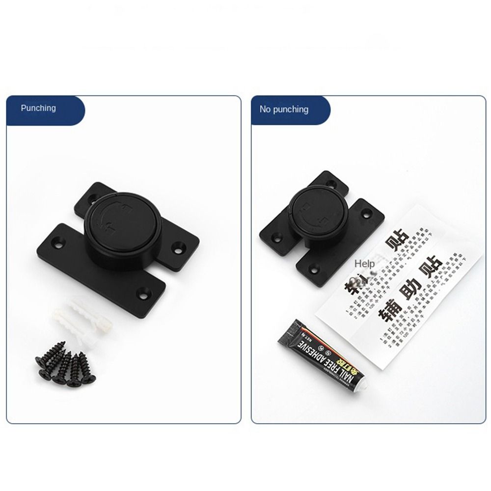 Zăvor antifurt pentru uși glisante, cataramă din aliaj de zinc, șurub nou pentru uși