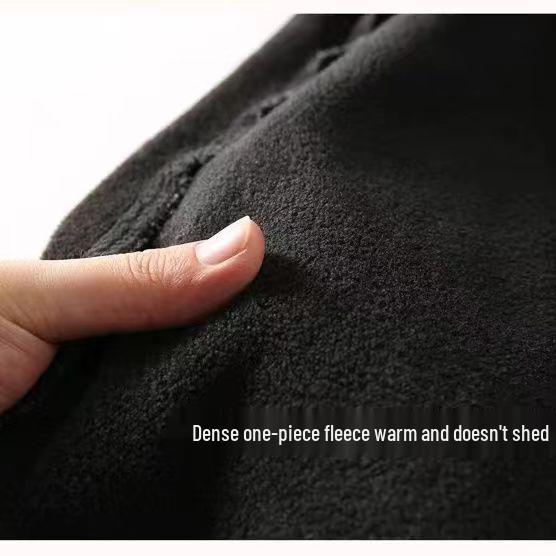 Plus Size Women's Fleece-Lined High Waist Jeans: Slimming, Loose Fit, Wide Hips, Thick Legs, Harem Style.